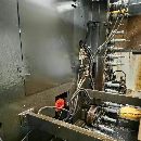 []同款11台 韩国原装斗山HP5500卧式加工中心 三轴行程80.